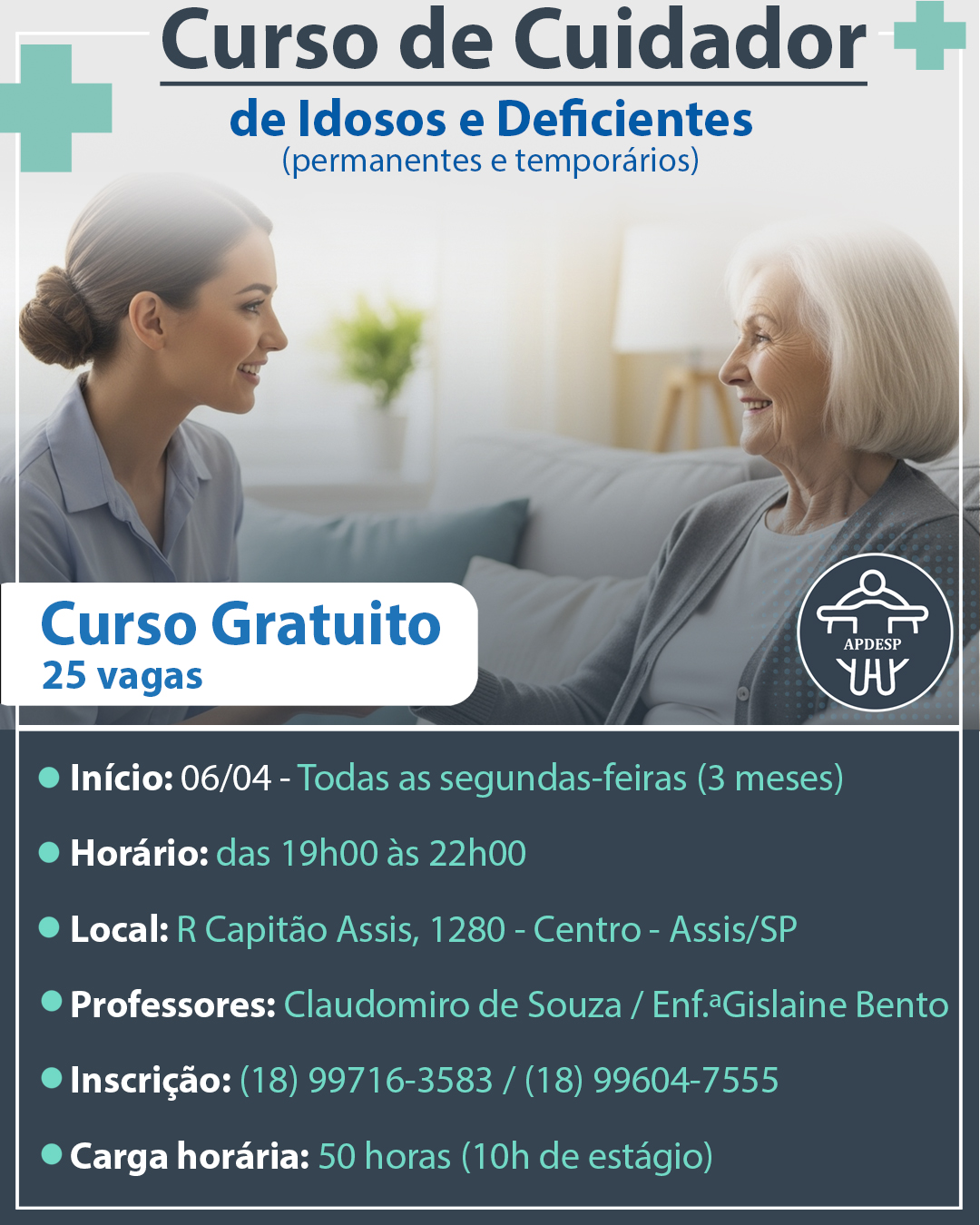 Formação – Curso de Cuidador